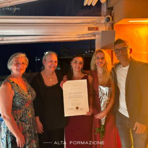 consegna diploma qualificazione estetista Genova anna fioritoni