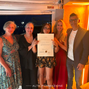 consegna diploma qualificazione estetista Genova brighitte soria