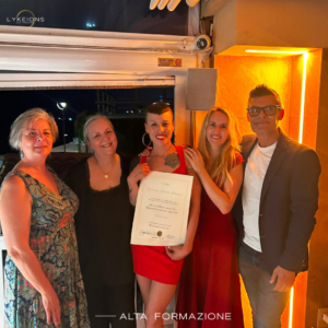 consegna diploma qualificazione estetista Genova harmony alvarez