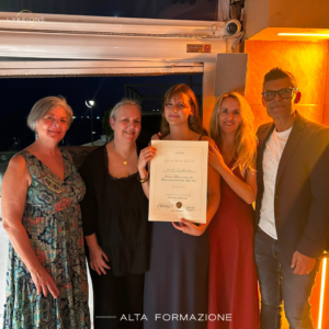 consegna diploma qualificazione estetista Genova maria Sofia Pulino