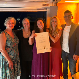 consegna diploma qualificazione estetista Genova alice vallosio